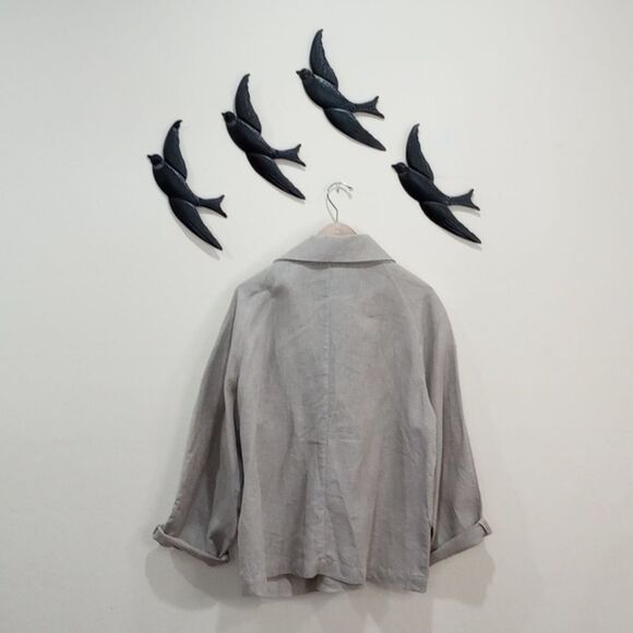 Ivan Grundahl Copenhagen Beige Unstructured Linen Jacket Blazer - Size 38 (M) - Picture 2 of 7